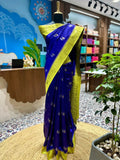Elegant Purple Silk Saree with Gold Zari Accents  women's fashion mart
