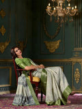 Passionate Pista Green Soft Dola Silk Printed Saree - women's fashion mart