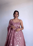 Flamingo pink color sequence embroidery work on jimmy choo suit -Designer Suit M (38" inches) / Pink women's fashion mart