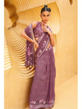 Stunning Copper Rose Daani Georgette Printed Saree - women's fashion mart