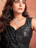 Classic Black Net Lehenga For Bridal - women's fashion mart