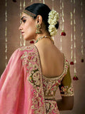 Pristine Light Pink Designer Silk Embroidered Saree - women's fashion mart