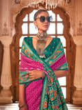 Ravishing Rani Pink Silk Designer Patola Saree - women's fashion mart