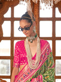 Fantastic Green Silk Designer Patola Saree - women's fashion mart