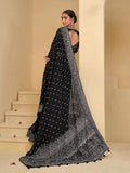 Fabulous Black Banarasi Silk Embroidered Saree - women's fashion mart