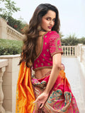 Zarkan Embroidered Multi-Color Silk  Lehenga Choli Set - women's fashion mart