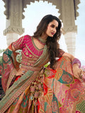 Stunning Multi-Color Silk  Embroidered Lehenga Choli Set - women's fashion mart