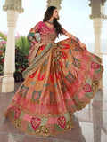 Stunning Multi-Color Silk  Embroidered Lehenga Choli Set - women's fashion mart