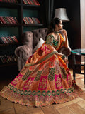 Luxurious Banarasi Silk Embroidered Bridal Lehenga Choli Set - women's fashion mart