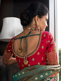 Formidable Multi-color Banarasi Silk Bridal Lehenga Choli Set - women's fashion mart