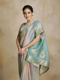 Graceful Grey Silk Digital Printed Fancy Saree - women's fashion mart