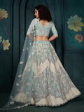 Formidable Firozi Embroidered Bridal Lehenga Choli - women's fashion mart