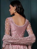 Exquisite Dusty Pink Embroidered Bridal Lehenga Choli - women's fashion mart