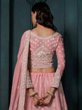 Passionate Pink Embroidered Bridal Lehenga Choli - women's fashion mart