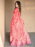 Yellow Color Gota Patti & Tassels Work Bandhani Printed Vaishali Silk Lehenga Choli With Dupatta