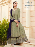 Faux Georgette Suit -Designer Suit White women's fashion mart