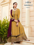 Faux Georgette Suit -Designer Suit White women's fashion mart