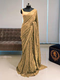 Designer Full Sequence Work Premium Georgette Saree  women's fashion mart