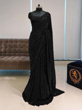 Designer Full Sequence Work Premium Georgette Saree  women's fashion mart