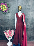 Bollywood style heavy sequence work suit -Designer Suit Default Title women's fashion mart