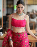 Ready to wear lehenga saree -Georgette Saree Default Title women's fashion mart