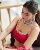 Ready to wear lehenga saree -Georgette Saree Default Title women's fashion mart