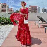 Ready to wear lehenga saree -Georgette Saree Default Title women's fashion mart