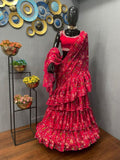Ready to wear lehenga saree -Georgette Saree Default Title women's fashion mart