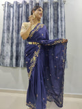 1 min ready to wear rajwadi silk saree -Silk Saree Default Title women's fashion mart