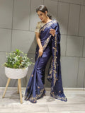 1 min ready to wear rajwadi silk saree -Silk Saree Default Title women's fashion mart