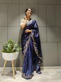 1 min ready to wear rajwadi silk saree -Silk Saree Default Title women's fashion mart