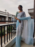 1 min ready to wear digital print saree -Silk Saree Default Title women's fashion mart