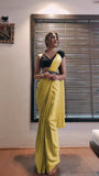 1 min ready to wear satin silk saree -Silk Saree Default Title women's fashion mart
