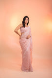 thread and sequence work saree -Georgette Saree Default Title women's fashion mart