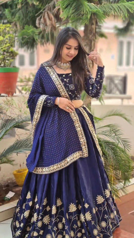 embroidery work lehenga choli -Lehenga Choli Default Title women's fashion mart