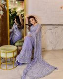 party wear sequence work saree -Georgette Saree Default Title women's fashion mart
