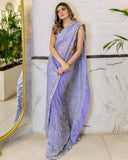 party wear sequence work saree -Georgette Saree Default Title women's fashion mart