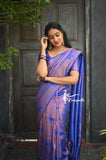 Traditional Kanjivaram Woven Silk Saree With Blouse Piece  women's fashion mart