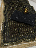 Party wear sequence work black saree -Georgette Saree Black women's fashion mart