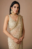Party wear designer zari sequence soft net saree -Net Saree Gold women's fashion mart