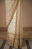 Party wear designer zari sequence soft net saree -Net Saree Gold women's fashion mart