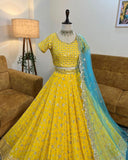 Boutique style thread sequence work lehenga choli -Lehenga Choli Default Title women's fashion mart