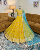 Boutique style thread sequence work lehenga choli -Lehenga Choli Default Title women's fashion mart