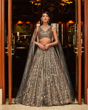 malai satin embellished with lehenga choli -Lehenga Choli Default Title women's fashion mart
