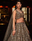 malai satin embellished with lehenga choli -Lehenga Choli Default Title women's fashion mart