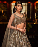 malai satin embellished with lehenga choli -Lehenga Choli Default Title women's fashion mart