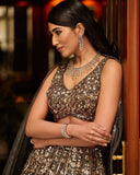 malai satin embellished with lehenga choli -Lehenga Choli Default Title women's fashion mart
