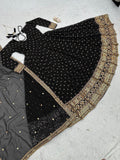 Fabulous Sequence Work Black Color Gown  women's fashion mart