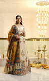 Beautiful Kalamkari Print White Color Lehenga Choli