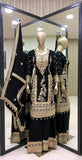 Mesmerizing  Embroidery Work Black Color Sharara Suit